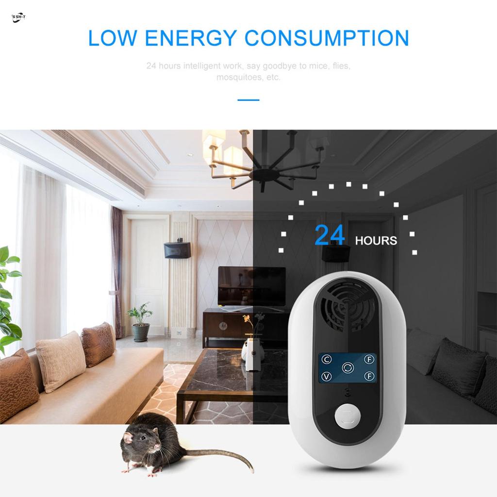 Máy đuổi chuột đa hướng 360 độ tiêu diệt cảm giác mùi chuột cho siêu thị khách sạn văn phòng