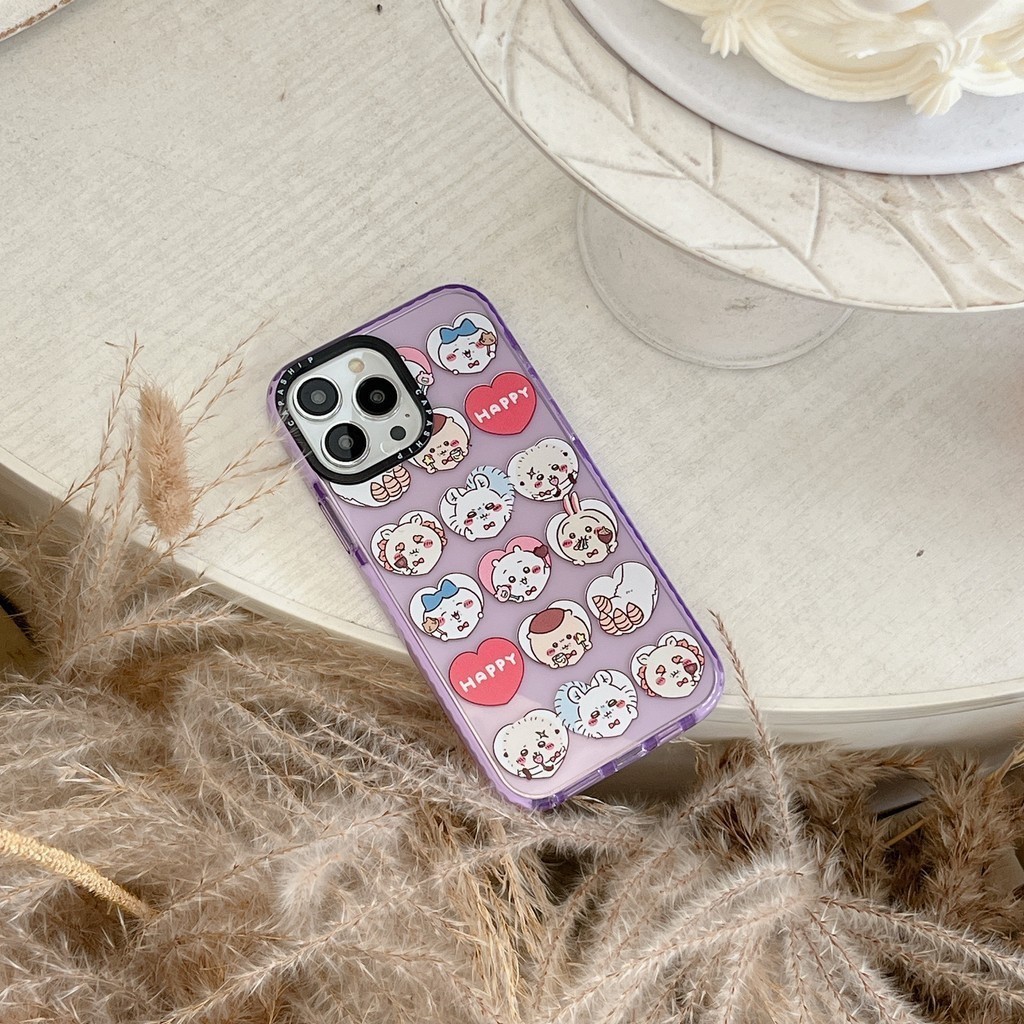 CAPASHIP Dễ Thương Chiikawa Kawaii Anime Nhật Bản Moe Phim Hoạt Hình Hàn Quốc Vỏ Mềm Tương Thích Cho iPhone 17 Pro Max Air Plus 16 / 15 / 14 / 13 / 12 / 11 / X / XS / XR / SE / 8 / 7 / 6