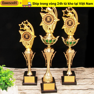 Cúp nhựa mạ vàng, huy chương ngôi sao, quà tặng trẻ em, phần thưởng trường học, trò chơi thể thao, giải thưởng mẫu giáo