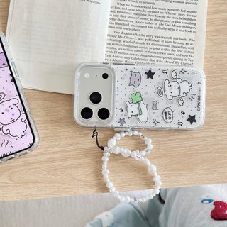 Ốp lưng cứng Tương thích với iPhone 13 14 14Pro 14ProMax 15 15Pro 15ProMax 16 16Pro 16ProMax 17 17Pro 17ProMax Ốp họa tiết cỏ ba lá Wave Point