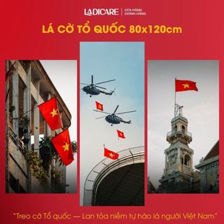 Cờ Việt Nam 70x105cm Trang Trí Nhà, Treo Ban Công, Lễ 30/4 – 2/9  Lụa Satin Dày Đẹp Cao Cấp  In 2 Mặt Sắc Nét