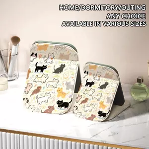 Tiệc chó mèo Gương Trang Điểm Gập Đa Năng, Phù Hợp Dùng Văn Phòng Du Lịch