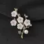 Trâm cài hoa shell Five Plum,corsage ngọc trai, phụ kiện thời trang đa năng