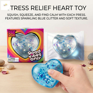 Đồ chơi giảm căng thẳng hình trái tim TPR mềm Bóp bóng chống trượt Fidget di động