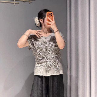 Áo sơ mi  Miyake xếp ly thiết kế mới, phù hợp mọi độ tuổi