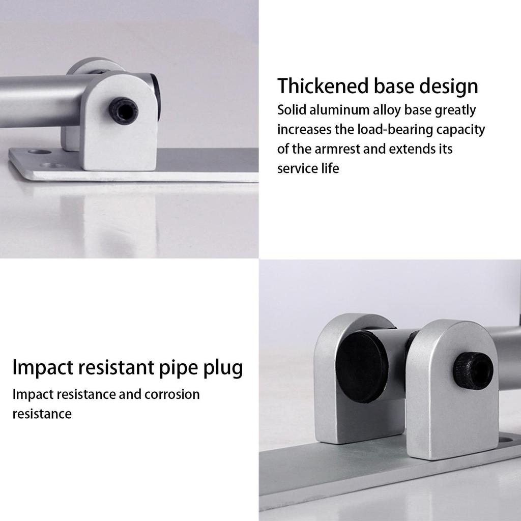 Handicap Bars for Bathroom Sturdy Aluminum Alloy Safety Handrails Folding Grab Bar Waterproof U Shaped Support gelhvn