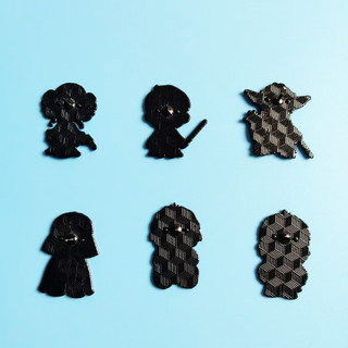 6 Cái / bộ Dễ Thương Chiến Tranh Giữa Các Vì Sao Darth Vader Yoda Master Kim Loại Huy Hiệu Phim Thổ Cẩm Trang Trí Phụ Kiện