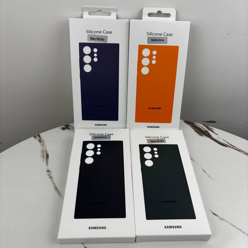 Ốp điện thoại di động silicon lỏng cho Samsung Galaxy S26 Ultra / S26Ultra / S26 + / S26 Plus Vỏ bảo vệ mặt sau TPU mềm Hộp Coque