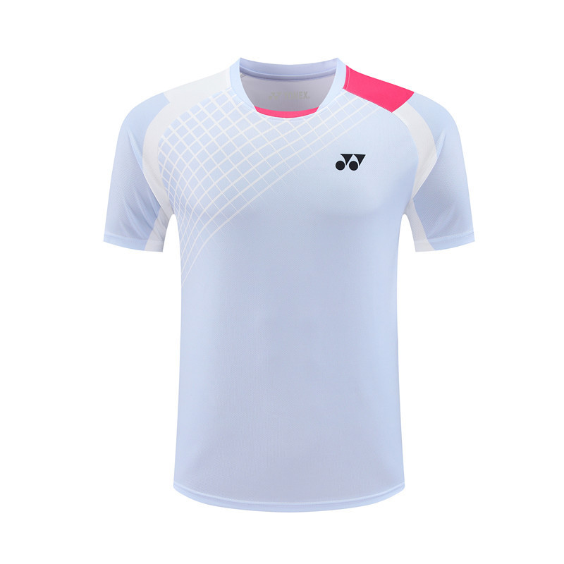 Áo sơ mi cầu lông YONEX tay ngắn cho cả nam và nữ, thoáng khí phù hợp tập luyện