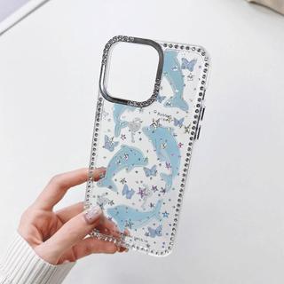 Đuôi Cá Sấu Áo Bơi Cho Iphone 16plus Iphone 14 Viền Ngọc Trai Ngôi Sao Iphone 13/11 Pro