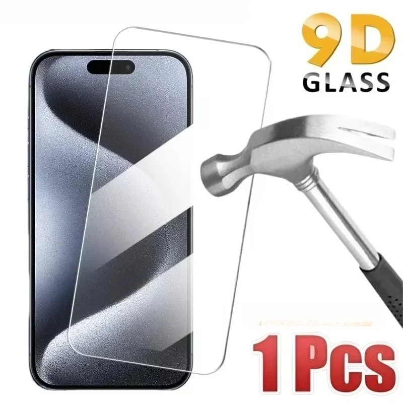 Bảo Vệ Màn Hình Cho iPhone 17 16 16e 15 Plus Pro Max HD Kính Cường Lực Trong Suốt Điện Thoại Mặt Trước + Mặt Sau Bảo Vệ Cho iPhone 14 13 12 Pro Max Plus Phim Thủy Tinh Mini
