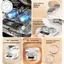 PUSKY Electric với 3 chế độ làm sạch siêu âm thời gian 360° Tần suất cao cho du lịch gia đình VN