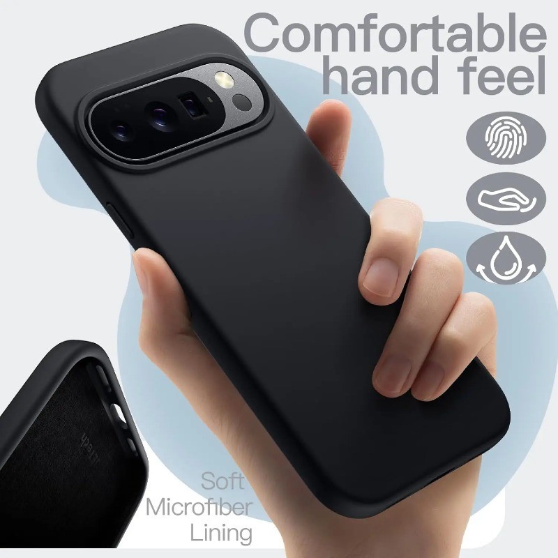 Ốp mềm silicon cho Google Pixel 7a/7/8a/8 Pro/8 Pro XL/10/9a/9 Pro XL, siêu mỏng, chống sốc, bảo vệ