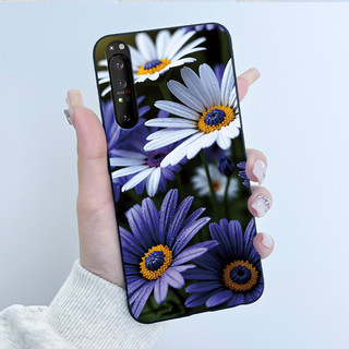 Ốp điện thoại cho Sony Xperia 1 II XQ-AT51 XQ-AT52 1 III XQ-BC62 XQ-BC72 XQ-BC52 Ốp điện thoại silicon mềm mờ mát dễ thương sang trọng thẩm mỹ