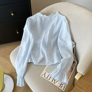 Voan Rời Cardigan Ngọt Ngào Chống Nắng Áo Sơ Mi Ren-Up Nơ Hàng Ngày Màu Trơn Nữ Mùa Hè Mỏng Nhỏ Phối Ren Hàng Đầu
