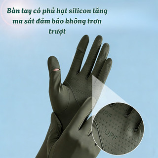 Găng Tay Chống Nắng Lụa Băng UPF50 MAISON, Găng Tay Dài Che Tay Chống UV Đi Nắng Mẫu 2026