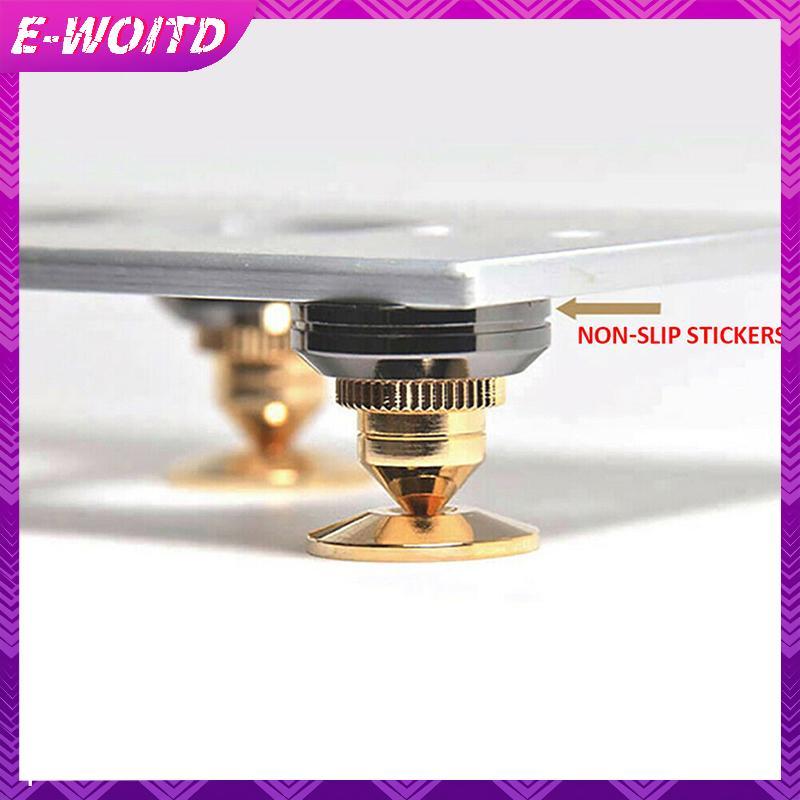E-WOITD 4 Loa Đứng Chân Gai Gắn Loa Hộp Móng Tay Miếng Lót Shoproof E-WOITD