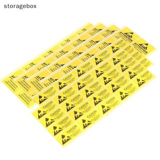 [Hộp lưu trữ] 40 Cái Nhãn cảnh báo dính Stiy Stier Thận trọng Thiết bị nhạy cảm tĩnh điện ESD Đẹp