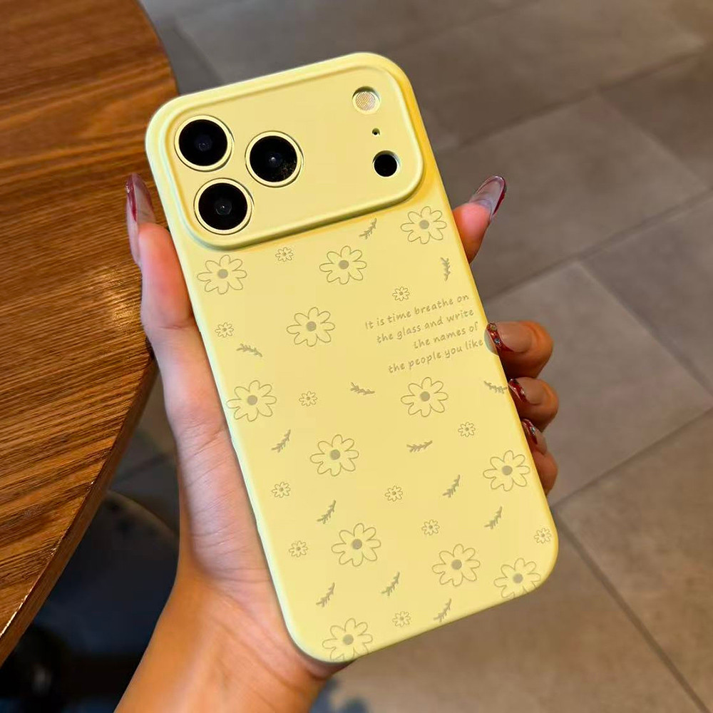 Ốp Điện Thoại Silicon Lỏng Hoa Cho iPhone 17 Pro Max 16 15 14 13 12 11 Vỏ Bảo Vệ Chống Sốc