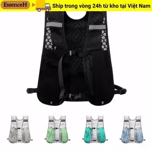 Áo Vest Chạy Bộ ESSENCEH - Nylon Chống Nước, Phản Quang, Có Hộp Để Điện Thoại và Bình Nước