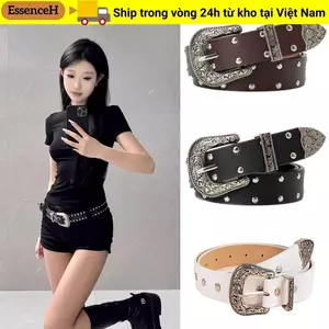 Thắt lưng đinh tán ESSENCEH style Gothic Punk và Y2K