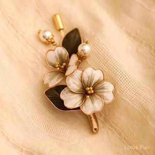 Mới! Trâm cài lụa nhung handmade, phụ kiện kẹp tóc phong cách cổ điển Trung Quốc