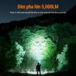 Đèn Pin Siêu Sáng SUPERFIRE  L22 60W Siêu sáng 5000 Lumen Đèn pin Power Bank Chức năng sạc lại Đèn lồng tự vệ — ảnh 8