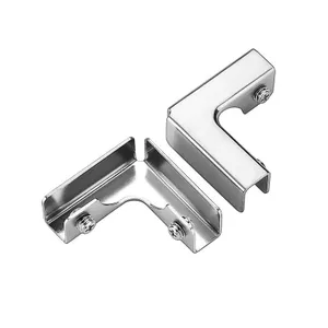Hợp Kim Nhôm Dày Thép Không Gỉ Thủy Tinh Hộp Rau Củ Ngói Kết Hợp Khóa Cố Định Góc Phải Kẹp Bể Cá Ve