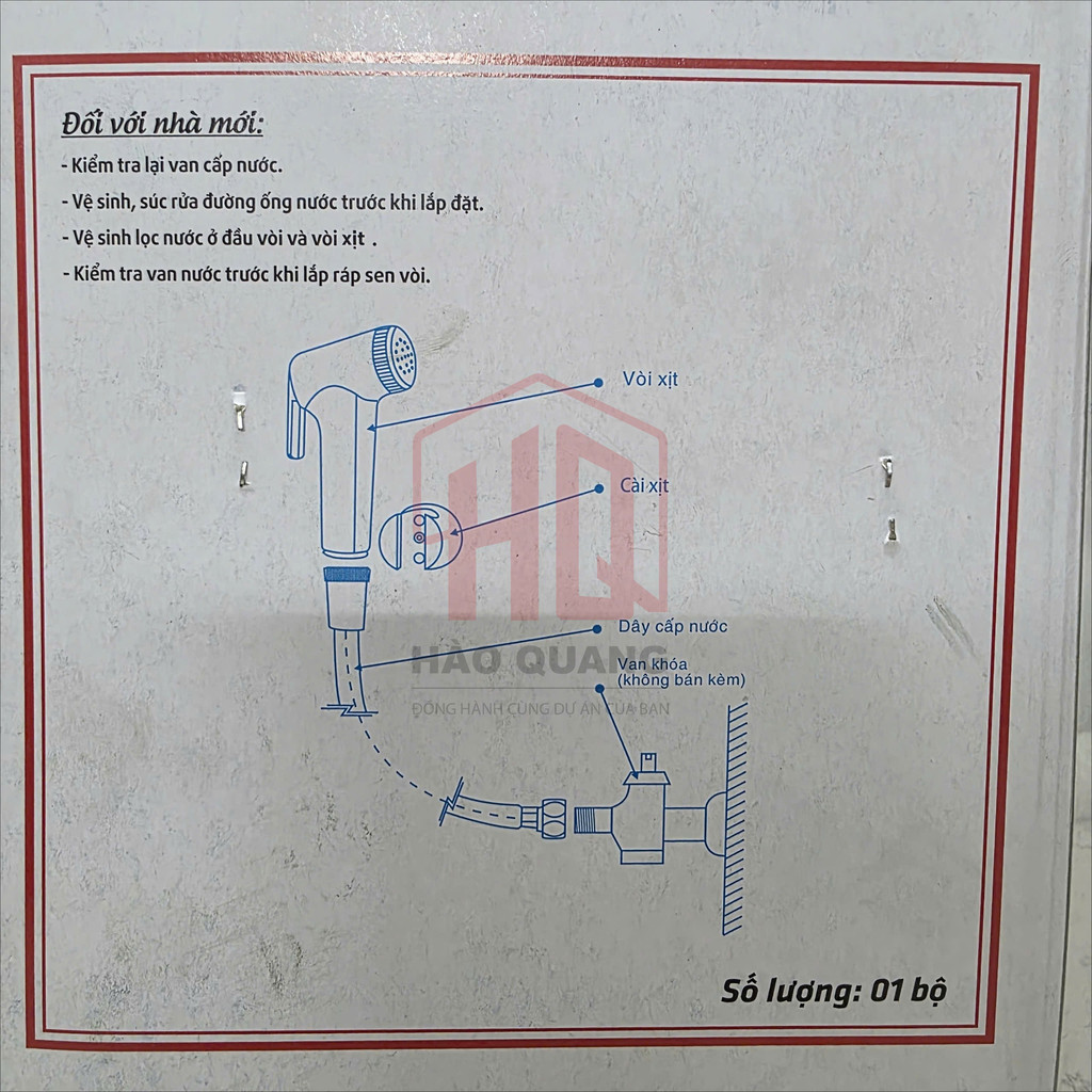 Bộ Xịt Vệ Sinh Cao Cấp (BXVS5) – Tay Xịt Nhà Vệ Sinh Kèm Dây Chịu Áp, Đầy Đủ Phụ Kiện