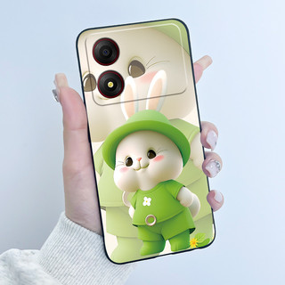 Dành Cho ZTE Blade A34 4G A54 4G Ốp Lưng Tình Yêu Dễ Thương Thỏ Hoạt Hình Ngộ nghĩnh Silicon Mềm TPU Vỏ Điện Thoại Cho ZTE Blade A34 A54 Ốp Lưng