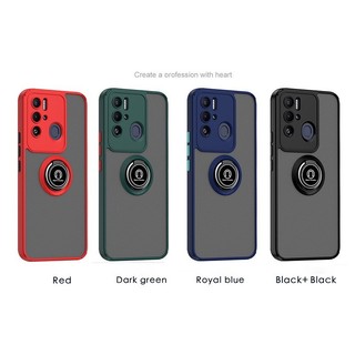 Vỏ Cho Tecno Pova Neo LE6 LE6h / Neo 2 LG6n Vỏ Mờ Mờ Có Giá Đỡ Vòng Xoay Ốp Lưng TPU Chống Sốc