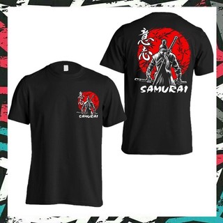 Áo thun Cotton nguyên chất Nhật Bản Samurai Street Unisex Quần áo