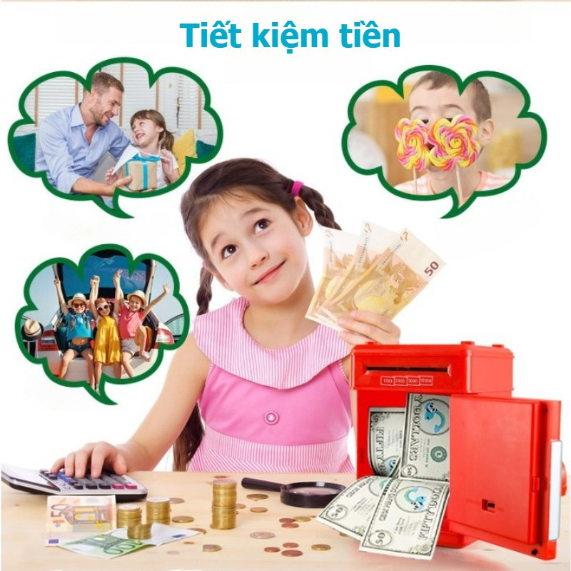 Két sắt nhựa ABS điện tử mini, Có đèn âm Nhạc Vui Nhộn, Thiết kế sáng tạo，An toàn bảo, Nuôi Dưỡng ý Thức Tiết