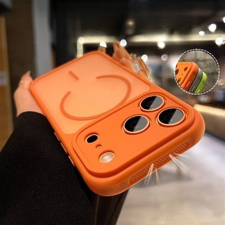 Tản nhiệt thoáng khí mờ mới 17promax thích hợp cho vỏ điện thoại Apple 14pro Max iPhone chống rơi cảm giác cao cấp 16 nữ mẫu nam trong suốt niche