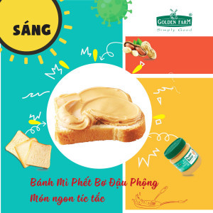 Bơ Đậu Phộng Mịn Golden Farm Lọ 340g Và 510g Thơm Ngon Béo Ngậy Dinh Dưỡng Hoàn Hảo Cho Mọi Bữa Ăn