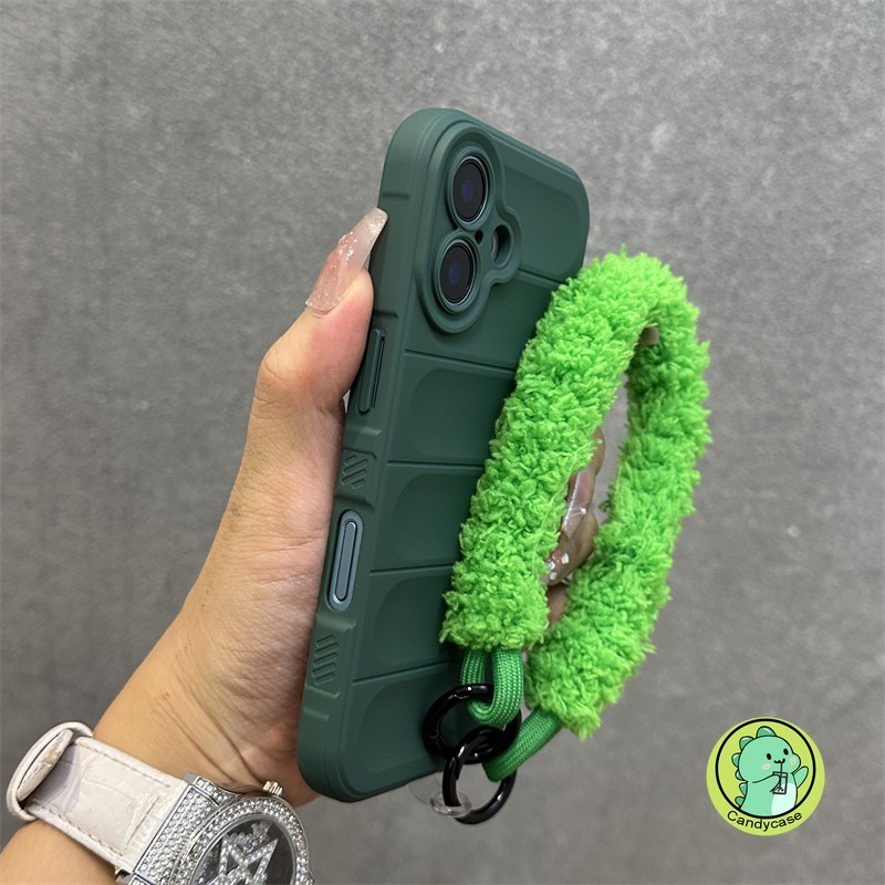 Ốp Điện Thoại 3D Có Dây Buộc Sang Trọng Cho OPPO A6 Pro Max GT A6X Reno 15C 15F 15 Pro Max 5G 4G Vỏ Đơn Giản Dây Đeo Màu Kẹo Dễ Thương Chống Sốc Trượt Matte Vỏ Mềm