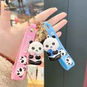 PlumHOUSE Gấu Trúc Dễ Thương Hoạt Hình Móc Khóa Kawaii Động Vật Mặt Dây Chuyền Móc Khóa Túi Quyến Rũ Chìa Khóa Xe Phụ Kiện Dành Cho Bé Gái Bé Trai Người Yêu Dự Tiệc Quà Tặng VN