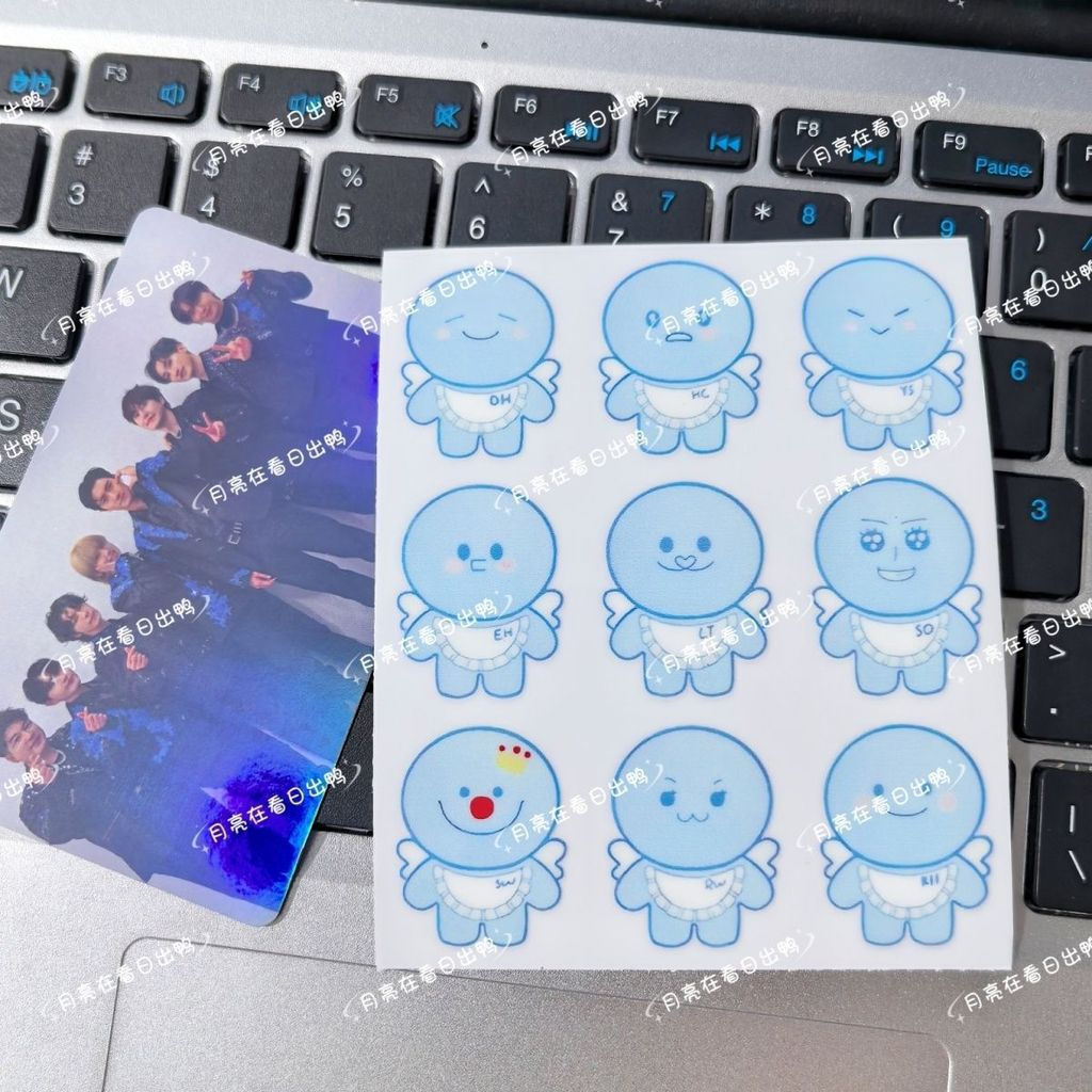 2026 Mới Nhất SUPER JUNIOR Màu Xanh Bánh Bao Chống Thấm Nước Chuyển Miếng Dán Điện Thoại Di Động Máy Tính Bảng Máy Tính Xách Tay Tai Nghe Cốc Nước Hỗ Trợ Miếng Dán Trang Trí Quà Tặng Sinh Nhật Ngày Lễ