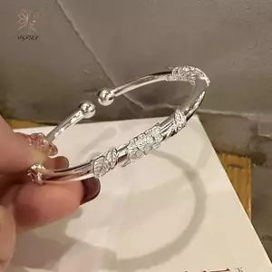 Vòng tay retro phong cách Trung Hoa, điều chỉnh được, phù hợp làm quà tặng sinh nhật cho bé gái.