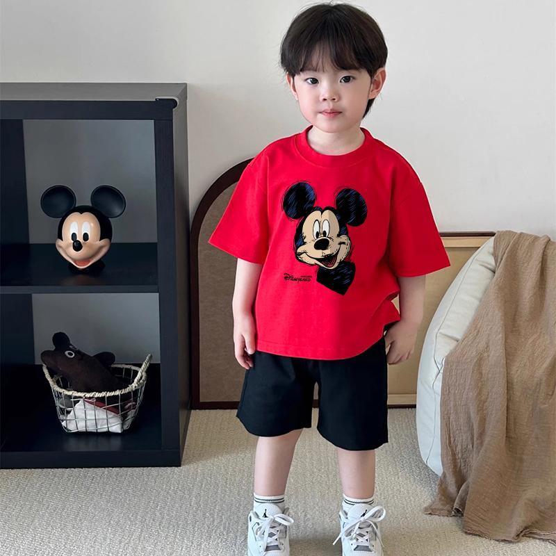Áo Trẻ Em Đẹp, Mùa Hè, Cổ Tròn, Bé Trai Gái, Hoạt Hình, Ngắn Tay