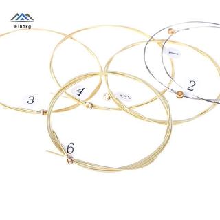 ELBBKG 1 Bộ 6 Dây Đàn Guitar Thép Mạ Niel Cho Đàn Guitar Acoustic Mới