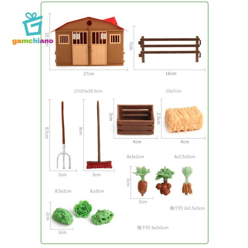 Gamchiano DIY Making Farm Scene Playset Đồ chơi trẻ em