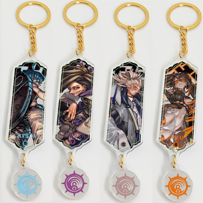 Anime GACHIAKUTA Acrylic Cute Character Keychain Rudo Enjin Zanka Backpack Pendant Decoration Fan Collection Gift