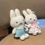 PS1 Miffy Thỏ Sang Trọng Quyến Rũ Dễ Thương Thỏ Trắng Móc Khóa Túi Mặt Dây Chuyền Quà Tặng Trang Trí SP1