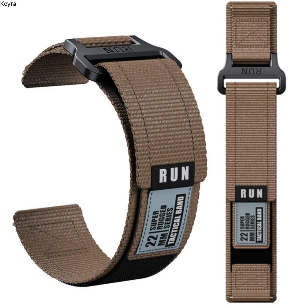 Dây đeo KEYRA Easy Fit, Dây đeo cổ tay Nylon 20 22mm, Dây đeo đa năng phong cách thể thao thực tế cho Forerunner / Active / Vivoactive 4 / Huawei Watch / Watch