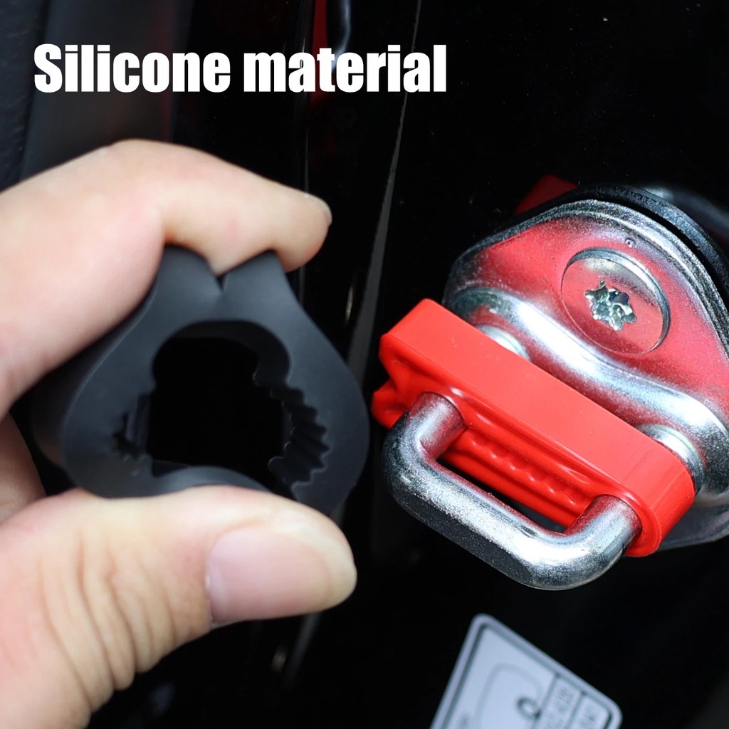 20 Chiếc Bảo Vệ Toàn Diện Khóa Cửa Ô Tô Vỏ Silicon Dày Chống Sốc Chống Va Chạm Tắt Tiếng Miếng Lót