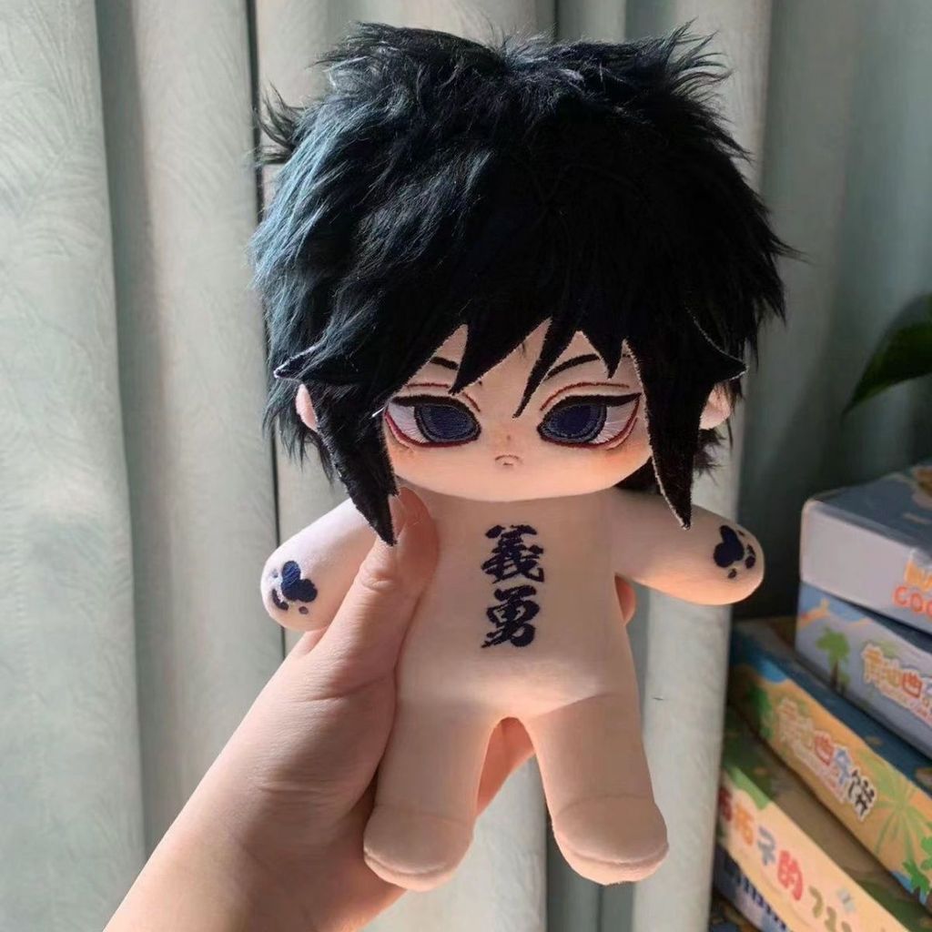 SQ5 Demon Slayer: Kimetsu no Yaiba Tomioka Giyuu Plushie 20CM Anime Ngoại Vi Cotton Búp Bê QS5