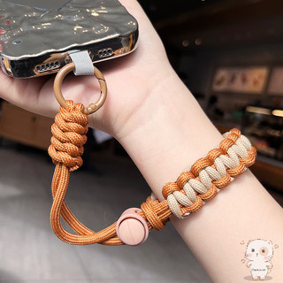 【Chamvn】Dây đeo điện thoại có thể điều chỉnh dây đeo tay rộng dệt tay cổ tay ngắn chống mất