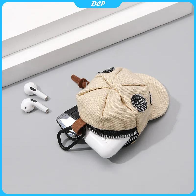 [DCP] Móc Khóa Ví Tiền xu hình mũ nhọn sáng tạo Móc Khóa Ví cầm tay túi đựng tai nghe hợp thời trang [VN]