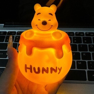 Dễ Thương Winnie The Pooh Đèn Ngủ Sáng Tạo Đèn Ngủ Chất Liệu Silic Ánh Sáng Mềm Bảo Vệ Mắt Trẻ Em Quà Tặng Sinh Nhật